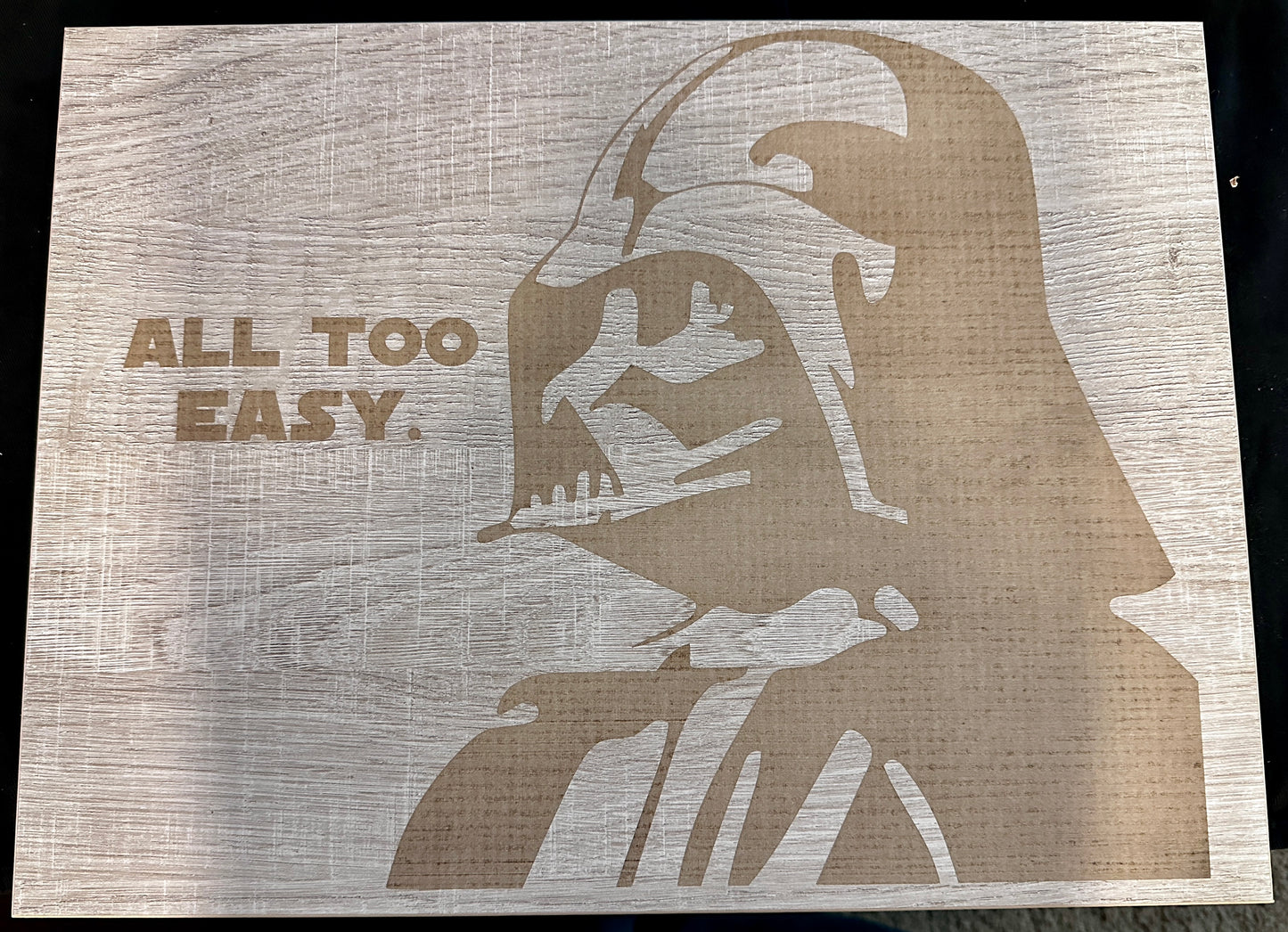 Darth Vader All Too Easy Plaque