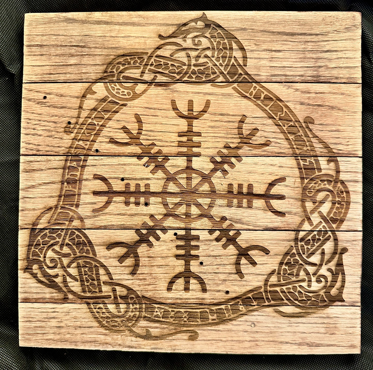 Helm of Awe Knotwork Plaque