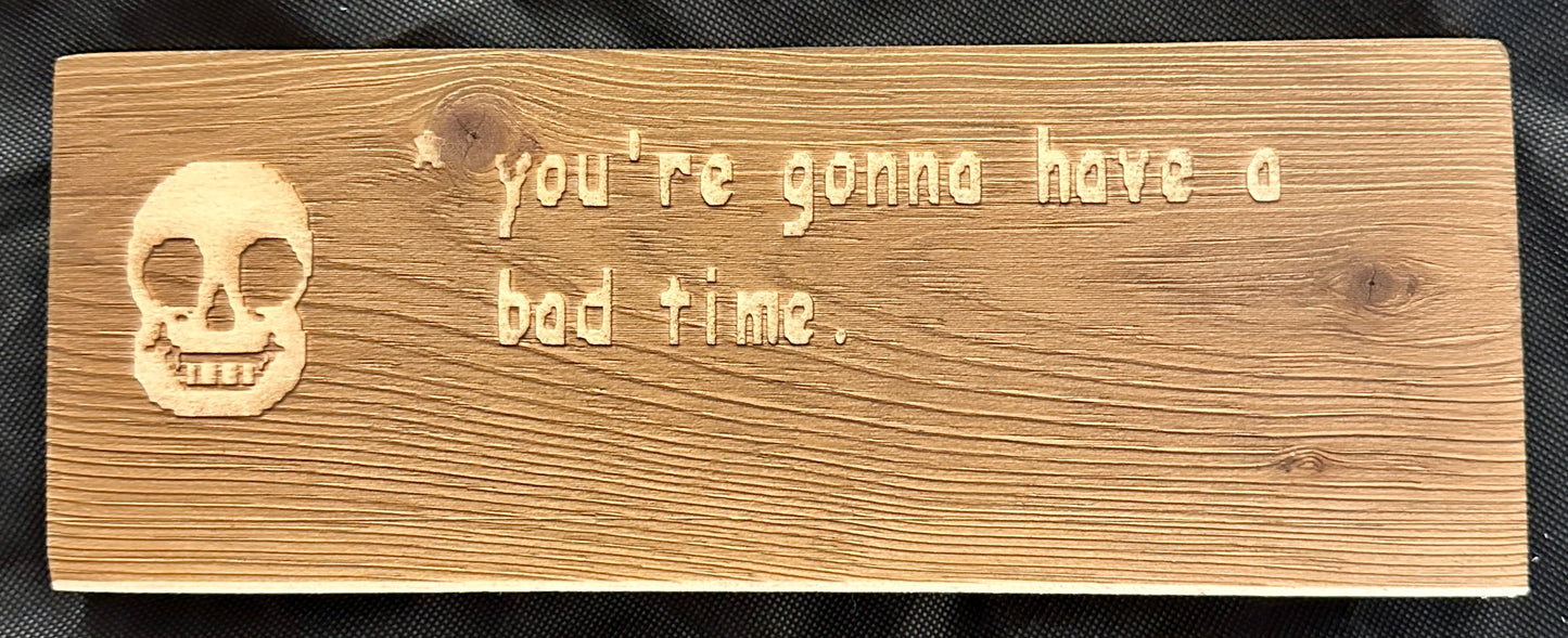 Sans Undertale Bad Time Plaque