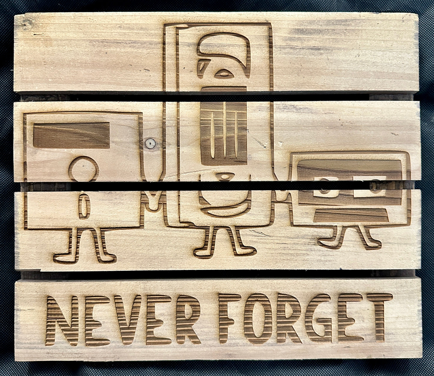 Never Forget (Old Media) Plaque