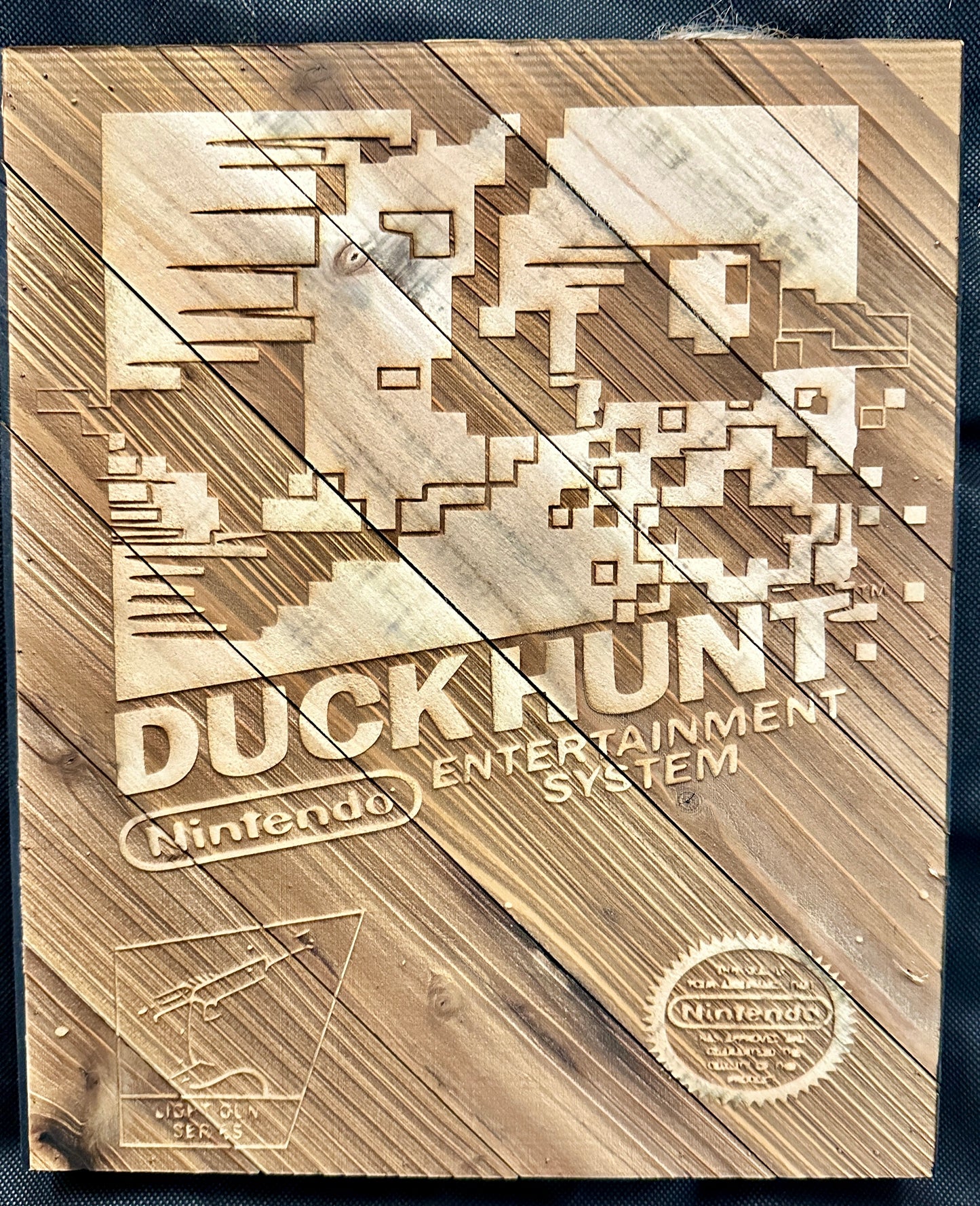 Duck Hunt NES Box Art Plaque