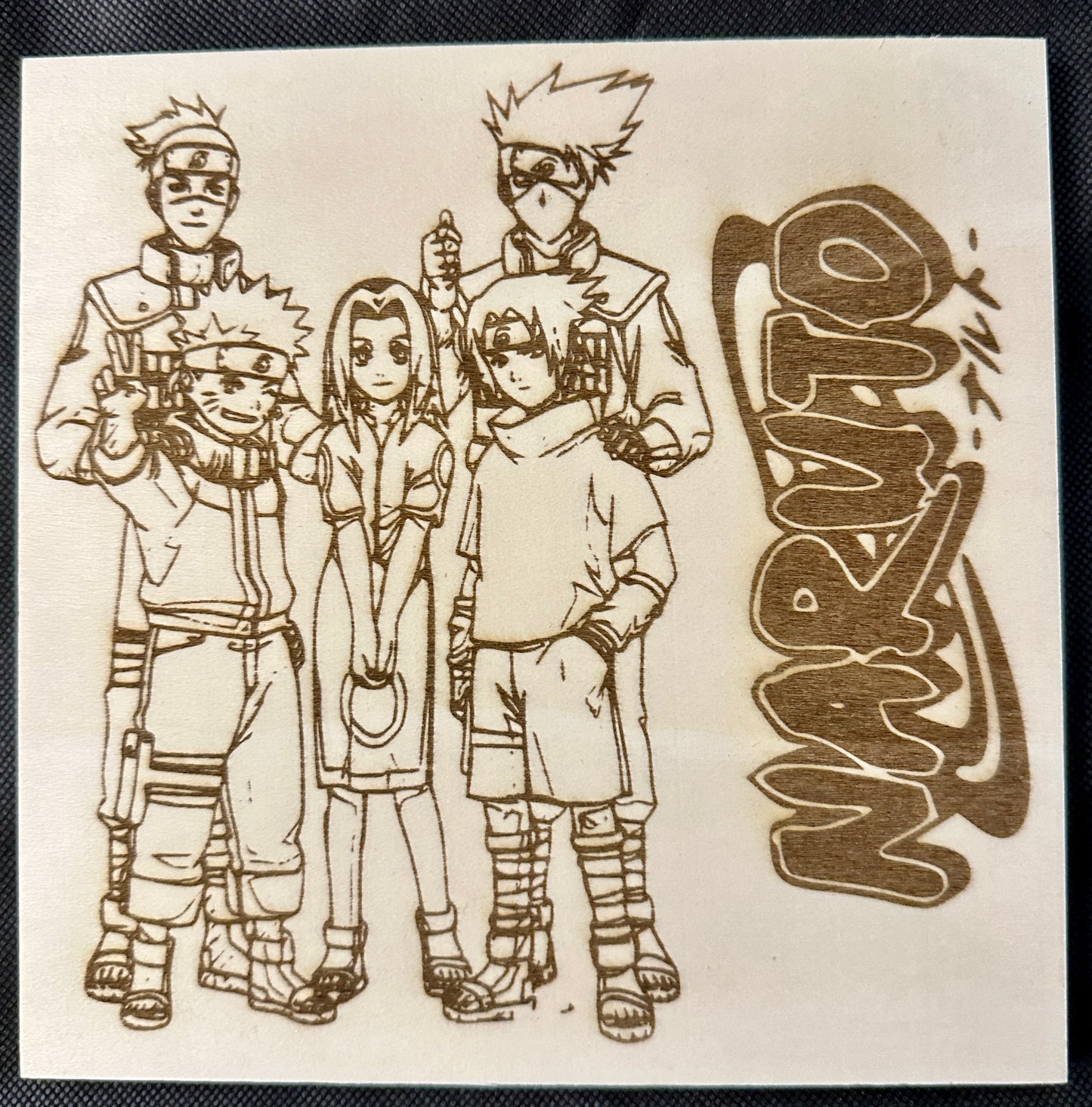 Naruto Cast Plaque