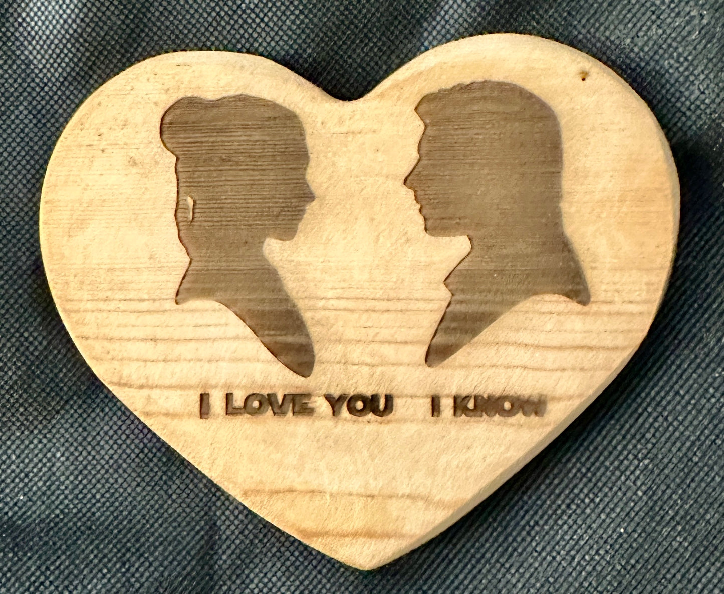 Han and Leia Heart Plaque