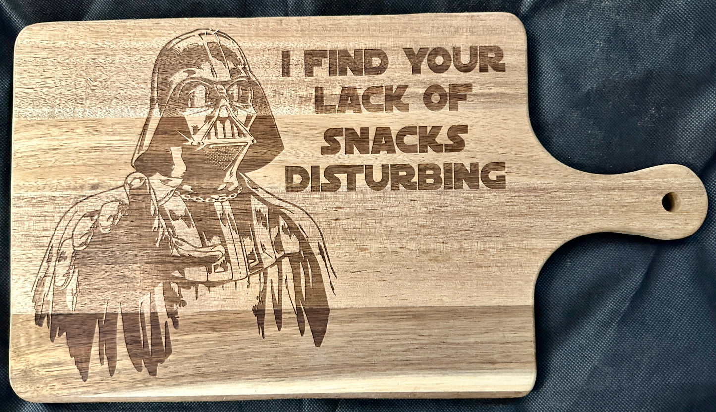 Darth Vader Snacks Cutting Board