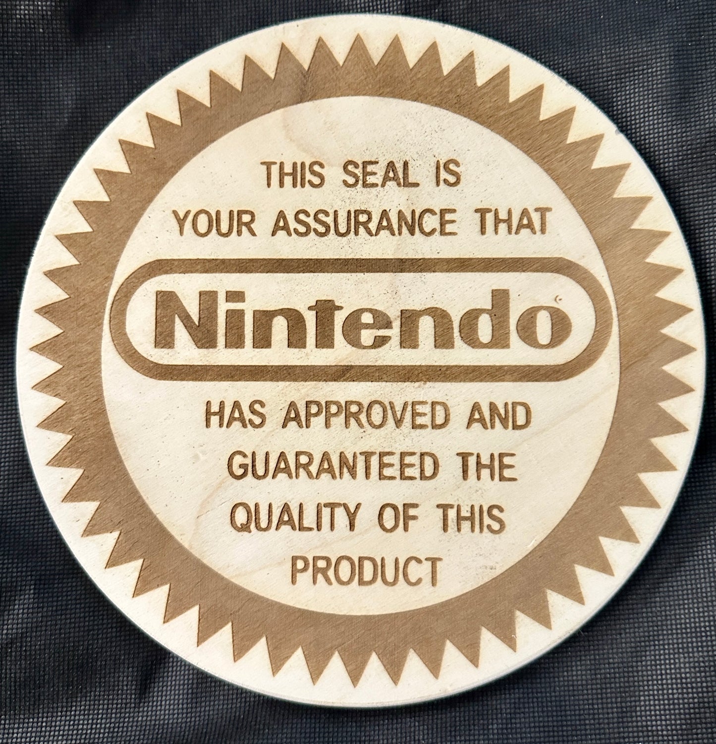 Nintendo Seal of Quality Sign
