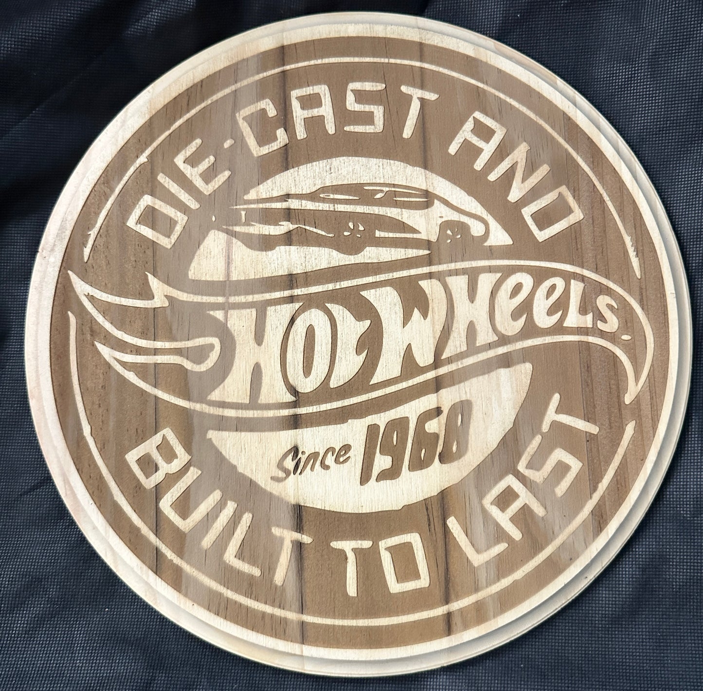 Die Cast and Built to Last Hot Wheels Plaque