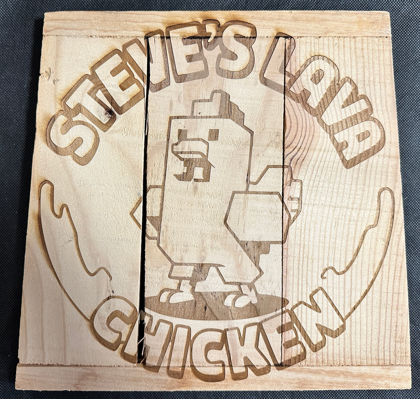 Steve's Lava Chicken Plaque