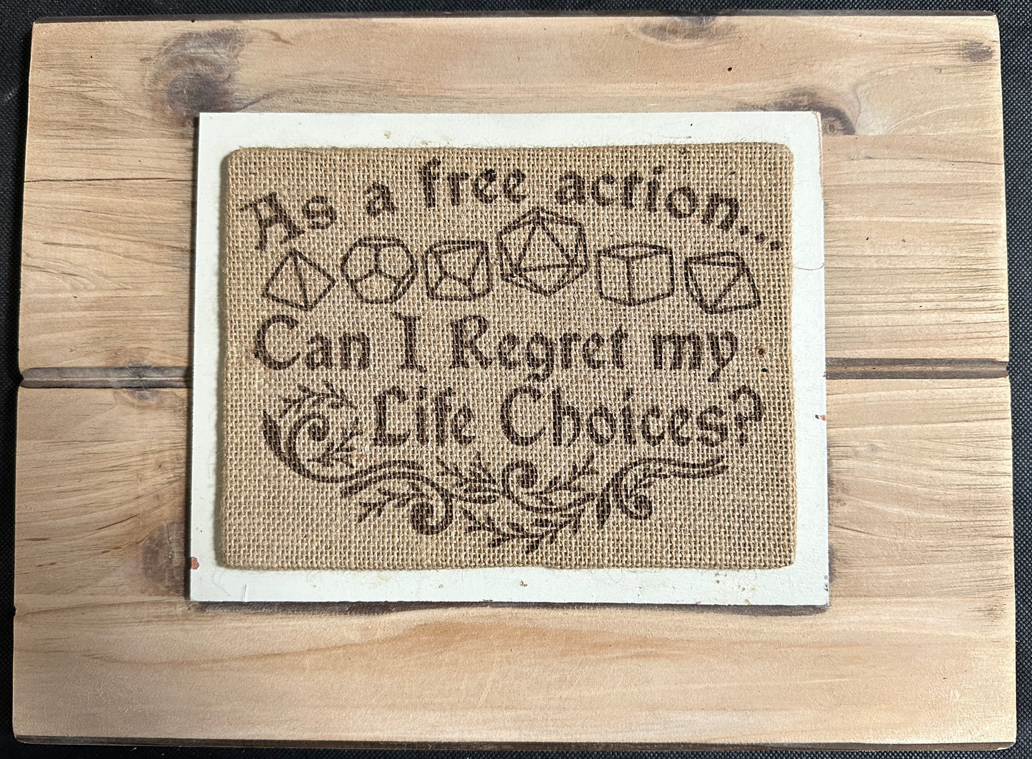 As a Free Action Regret Plaque