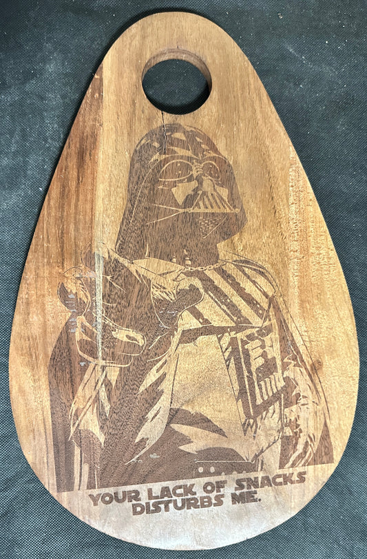 Darth Vader Snacks Cutting Board