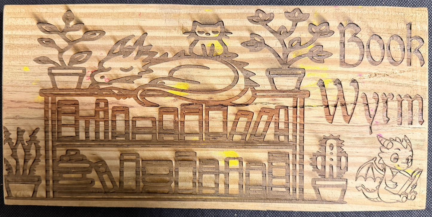 Book Wyrm Plaque