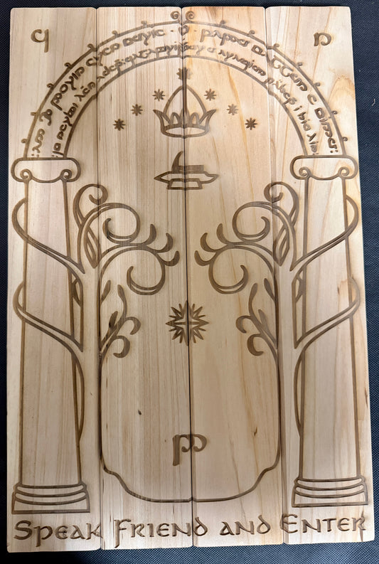 Lord of the Rings Doors of Durin Plaque