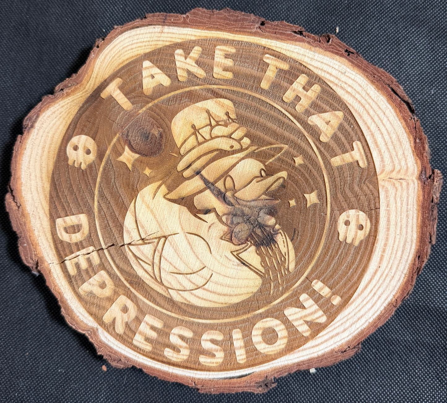 Take That Depression Lucifer Hazbin Hotel Plaque