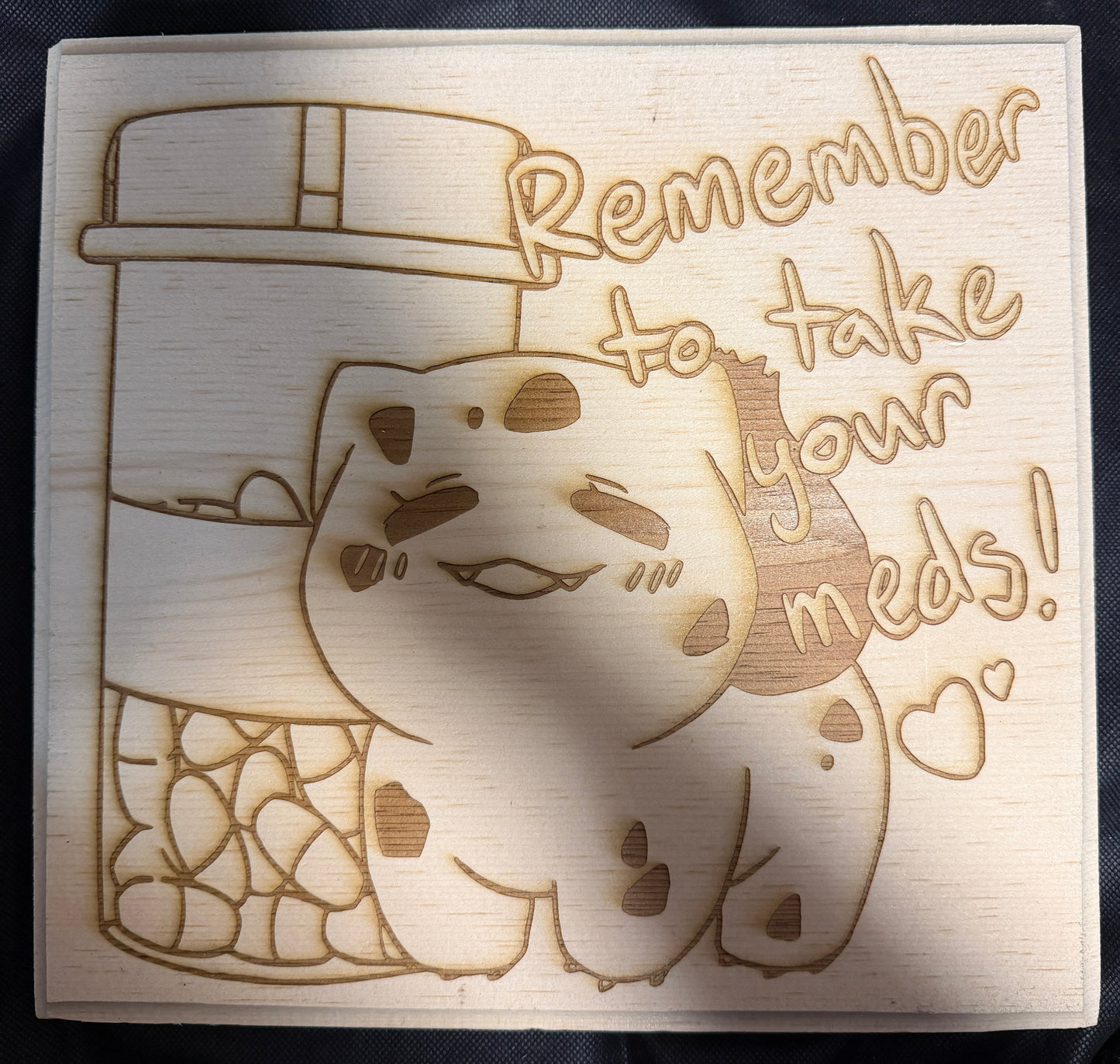 Pokemon Bulbasaur Take Your Meds Plaque