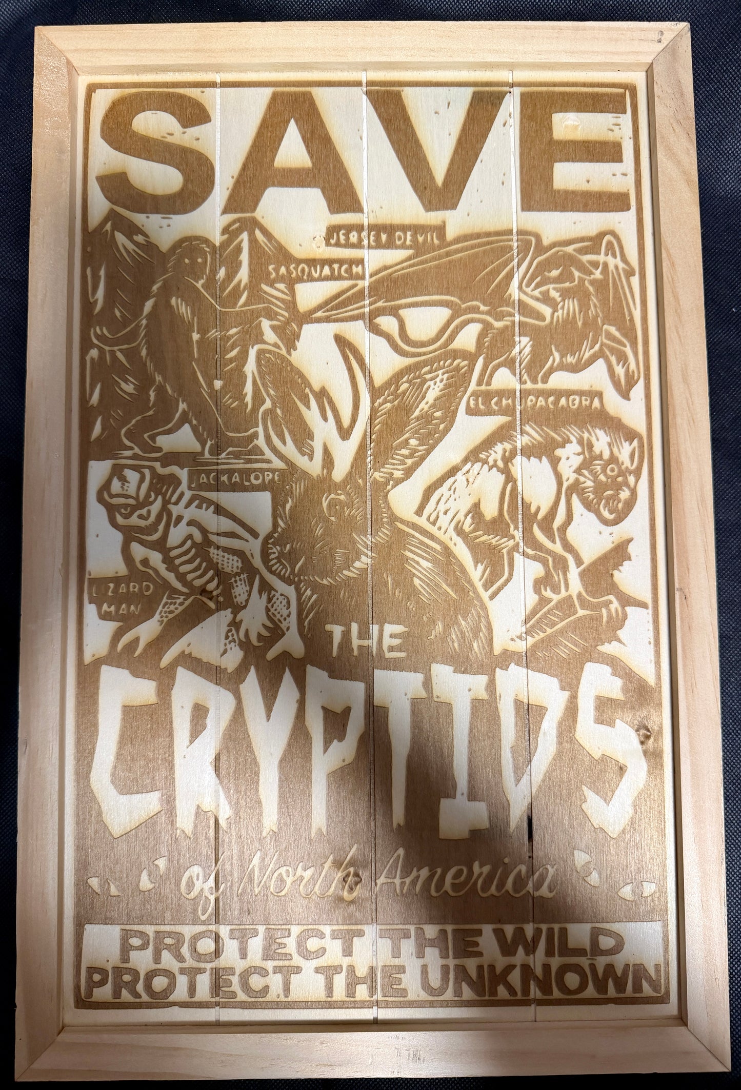 Save the Cryptids of North America Plaque