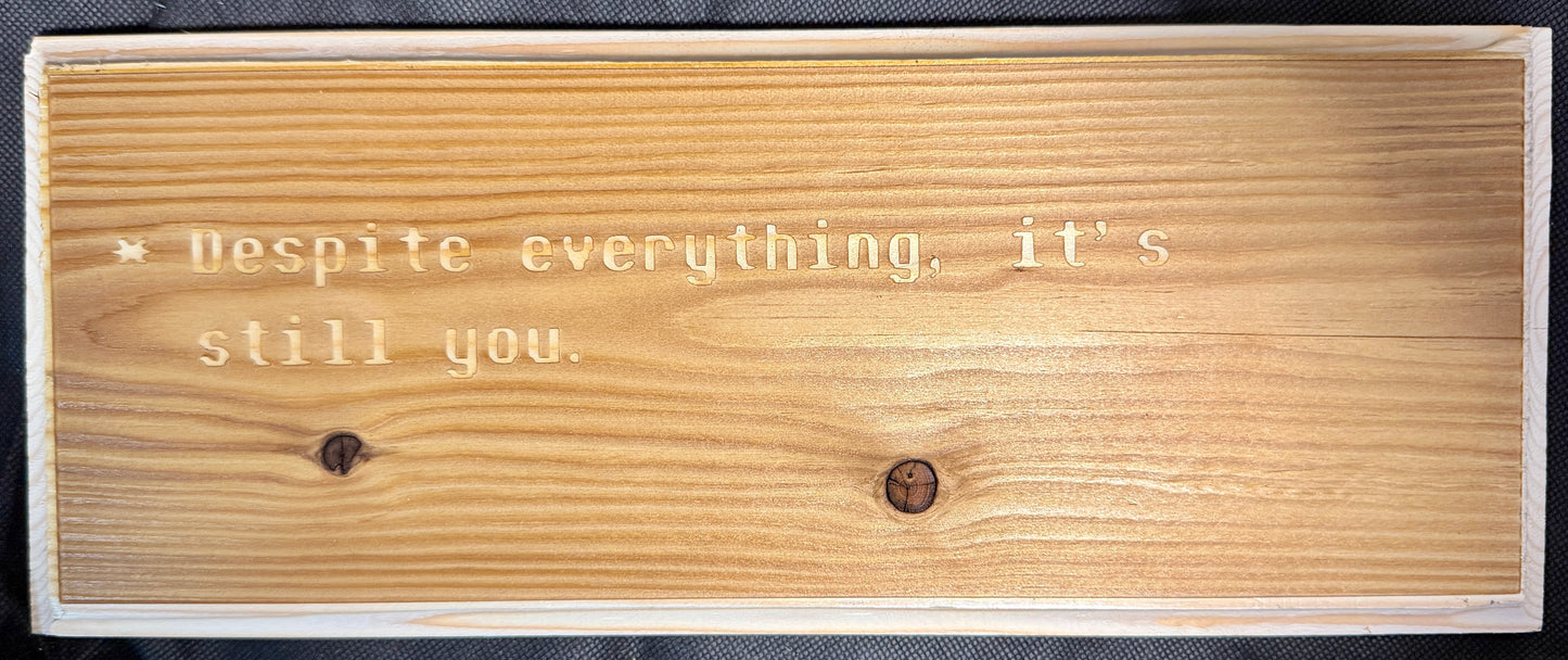 Undertale Despite Everything Plaque