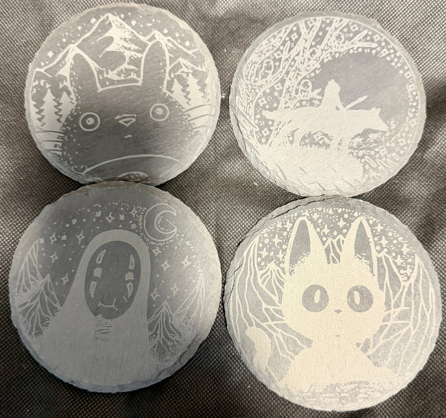 Studio Ghibli Slate Coasters
