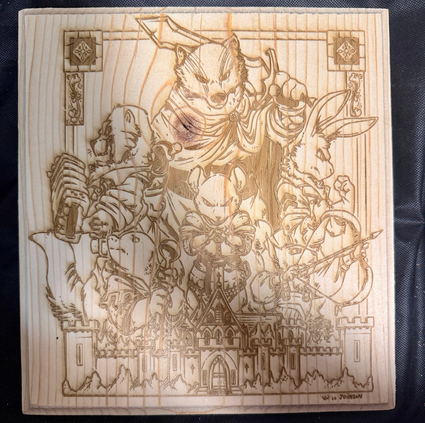 Redwall Abbey and Heroes Plaque