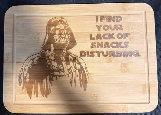 Darth Vader Snacks Cutting Board