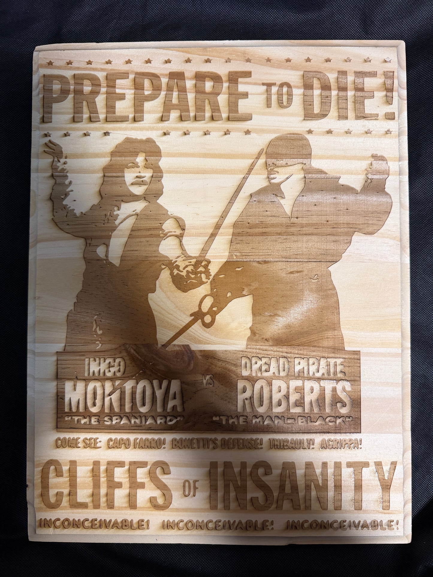 Inigo Montoya versus Dread Pirates Roberts Faceoff Poster