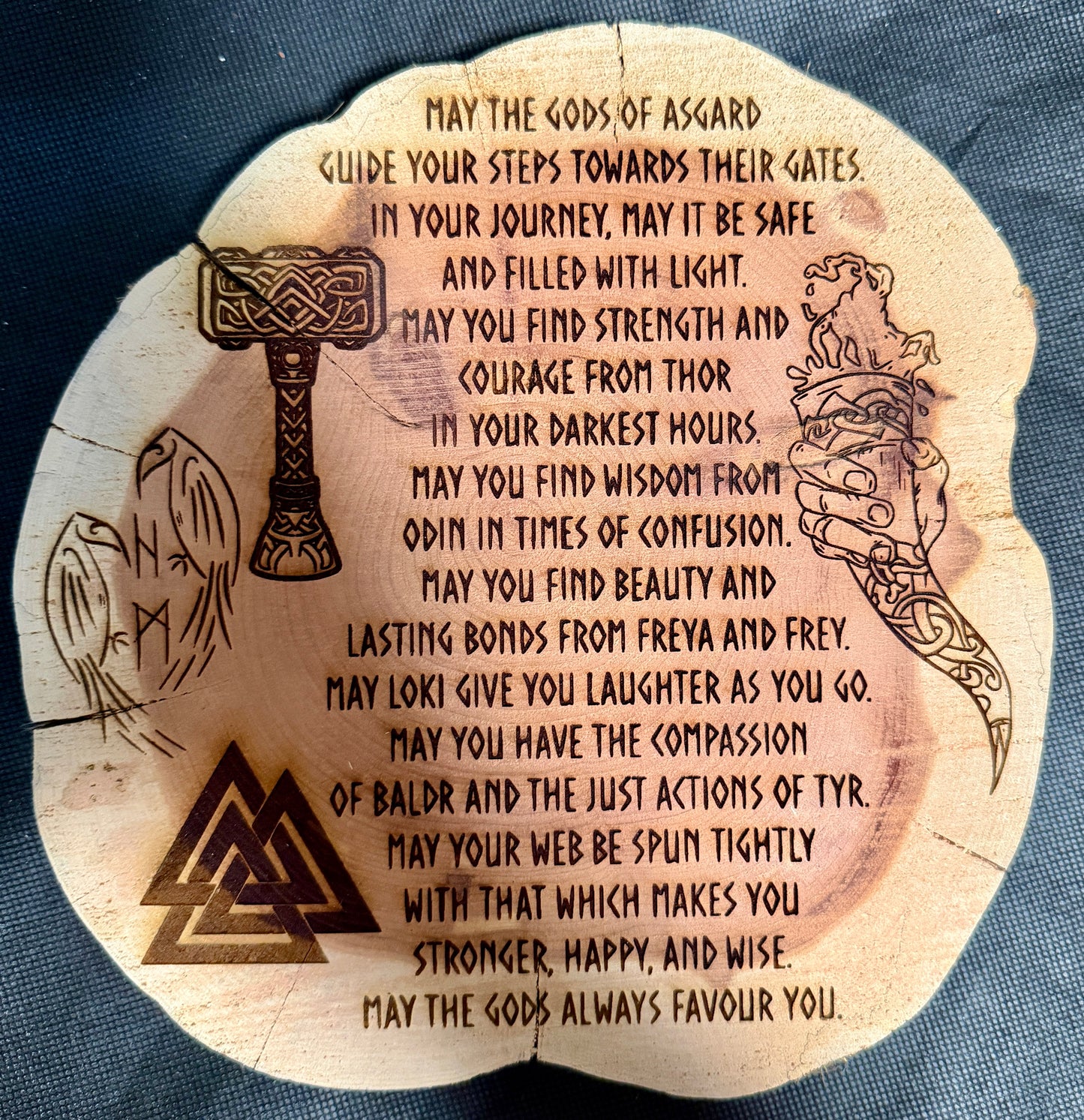 Norse Prayer Plaque