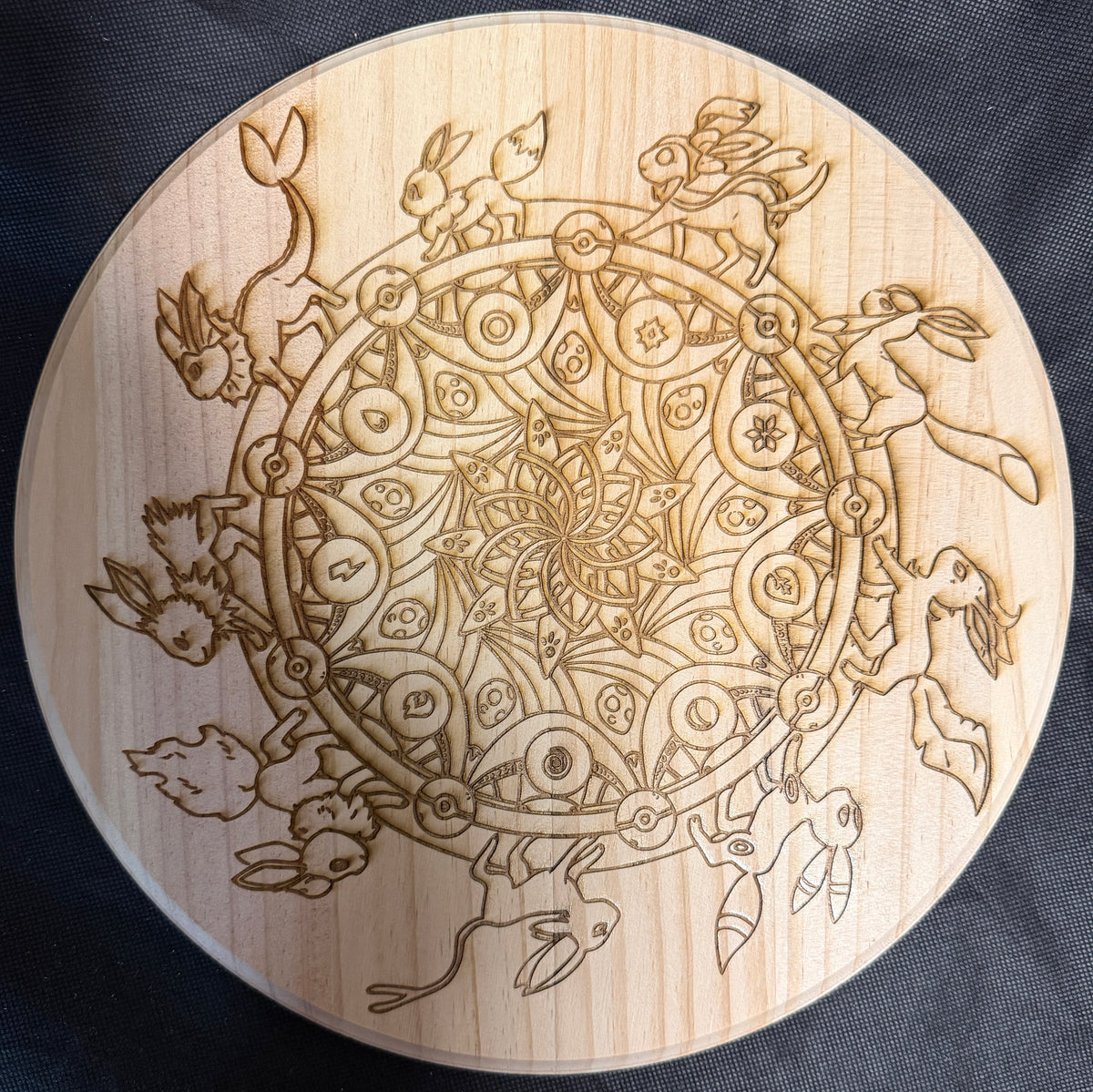 Eeveelution Wheel Plaque