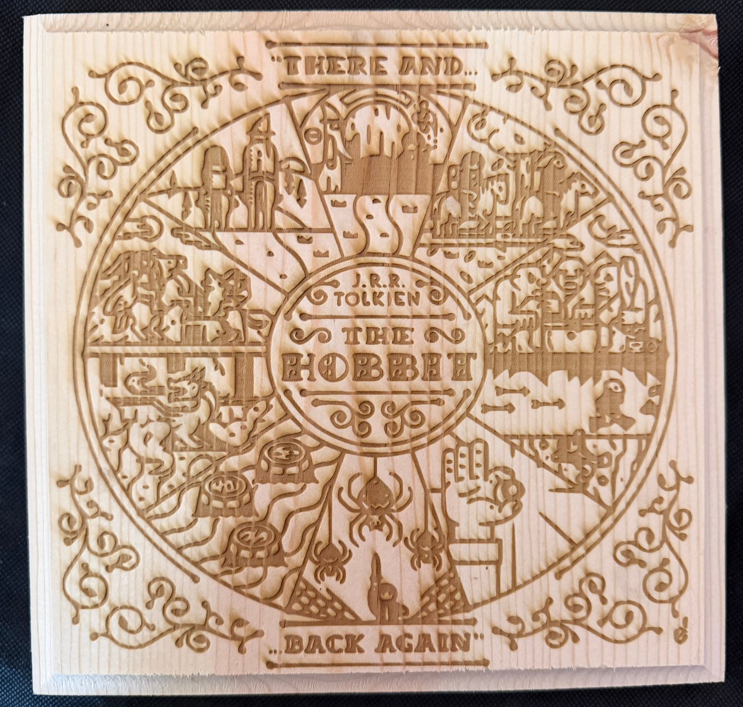 The Hobbit There And Back Again Plaque