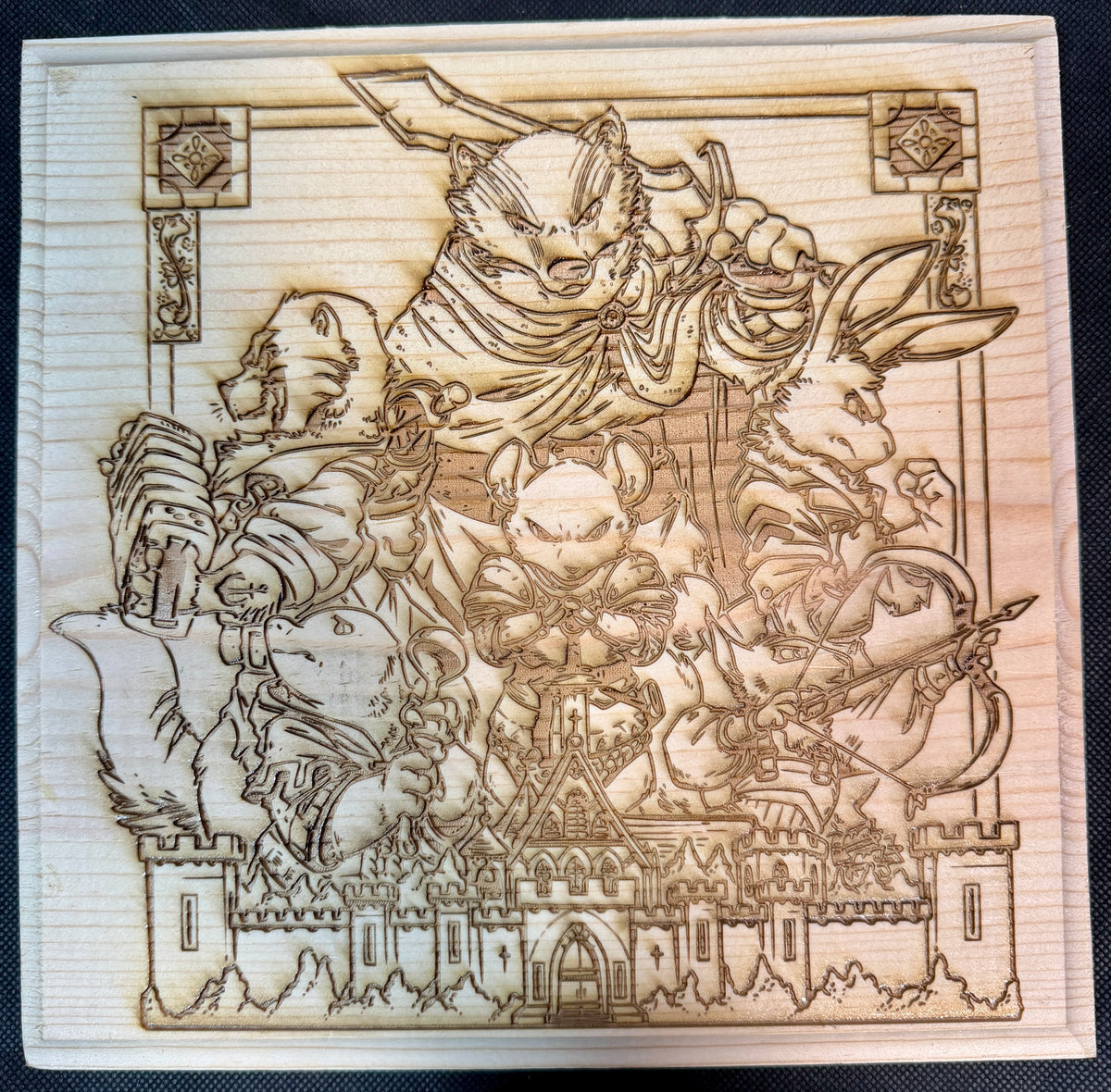Redwall Abbey and Heroes Plaque