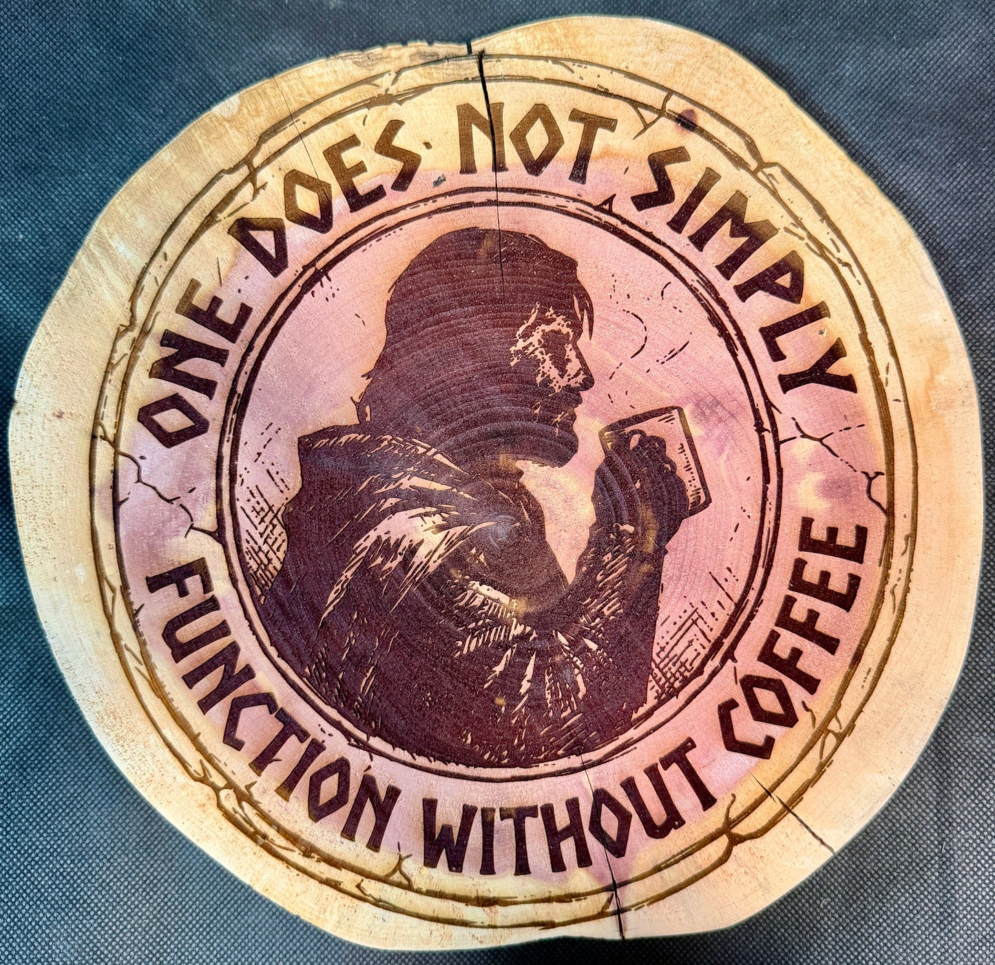 Boromir Function Without Coffee Plaque