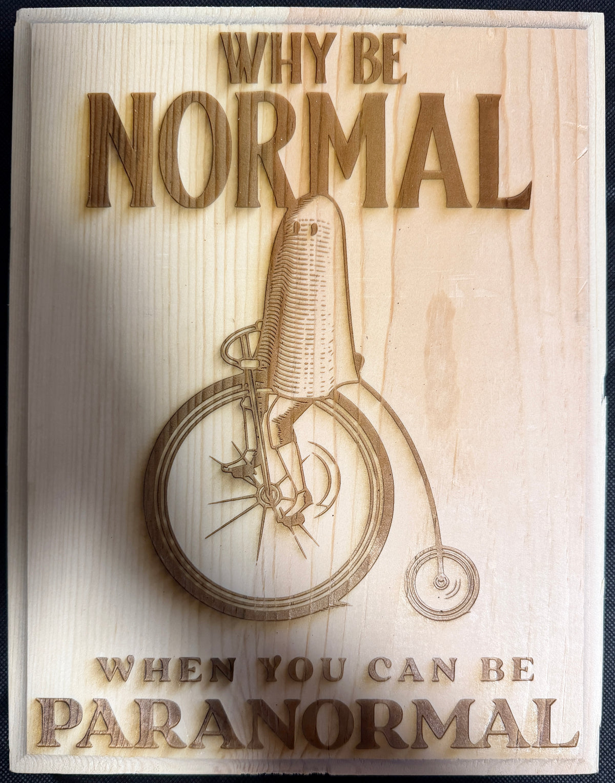 Why Be Normal Paranormal Plaque