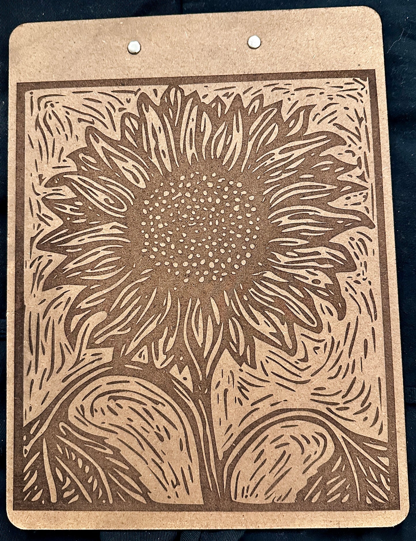 Sunflower Clipboard