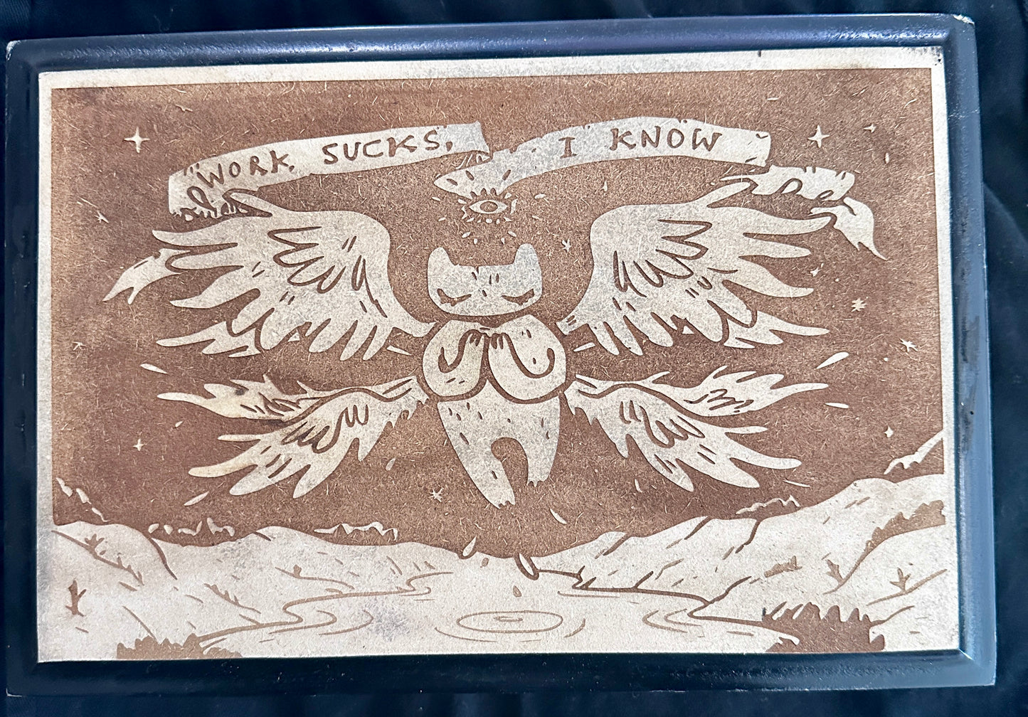 Biblically Accurate Angel Work Sucks Cigar Box