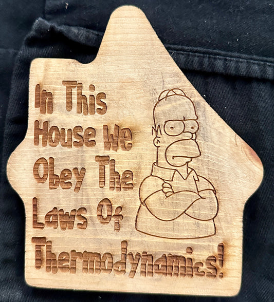 Homer In This House Plaque