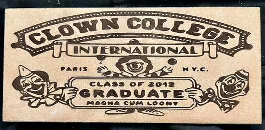 Clown College International Plaque