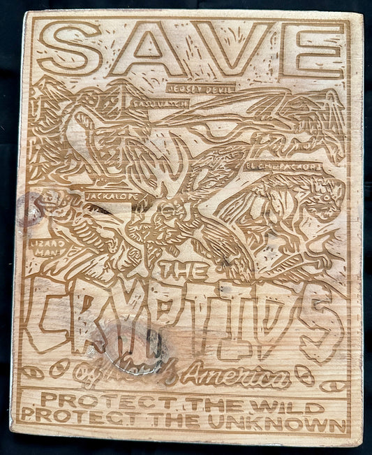Save the Cryptids of North America Plaque