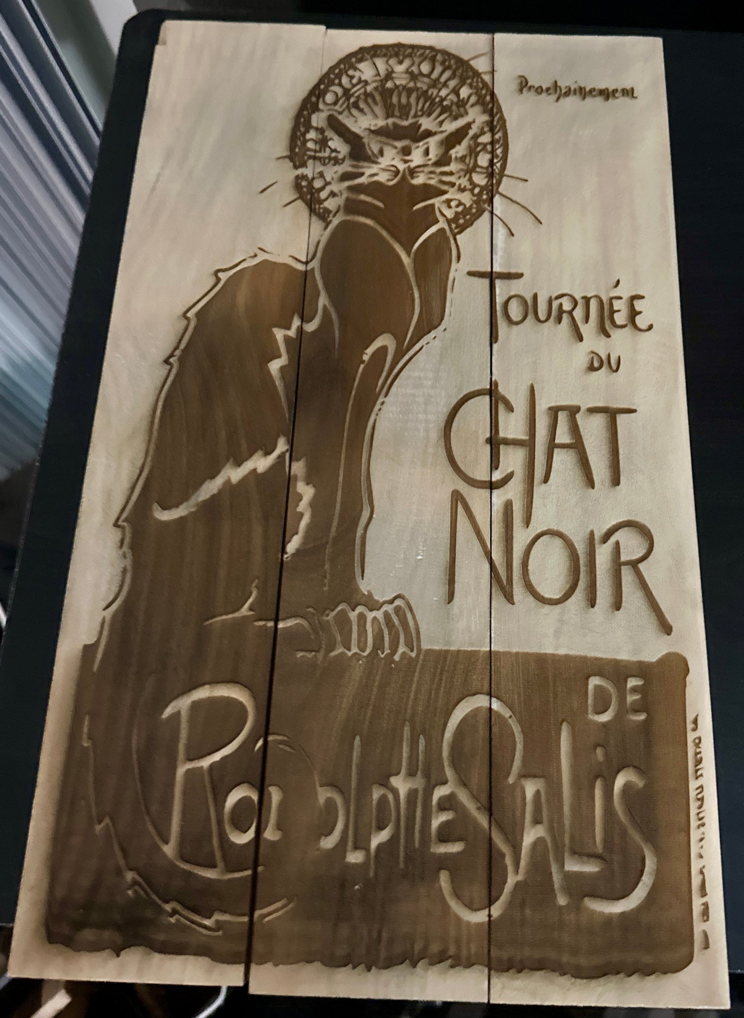 Le Chat Noir Ad Poster Plaque