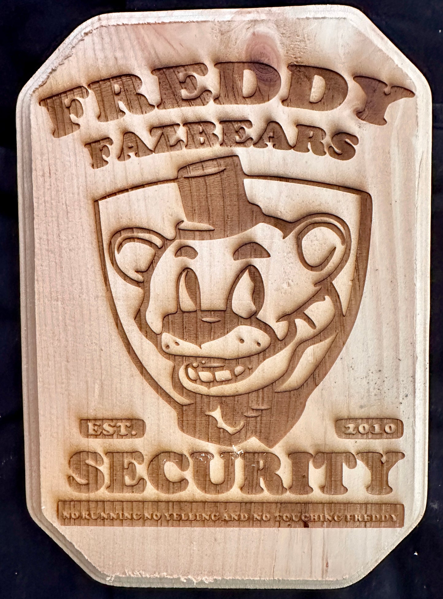 Freddy Fazbear Security Plaque
