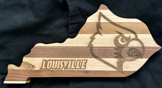 Louisville Kentucky Shaped Cutting Board
