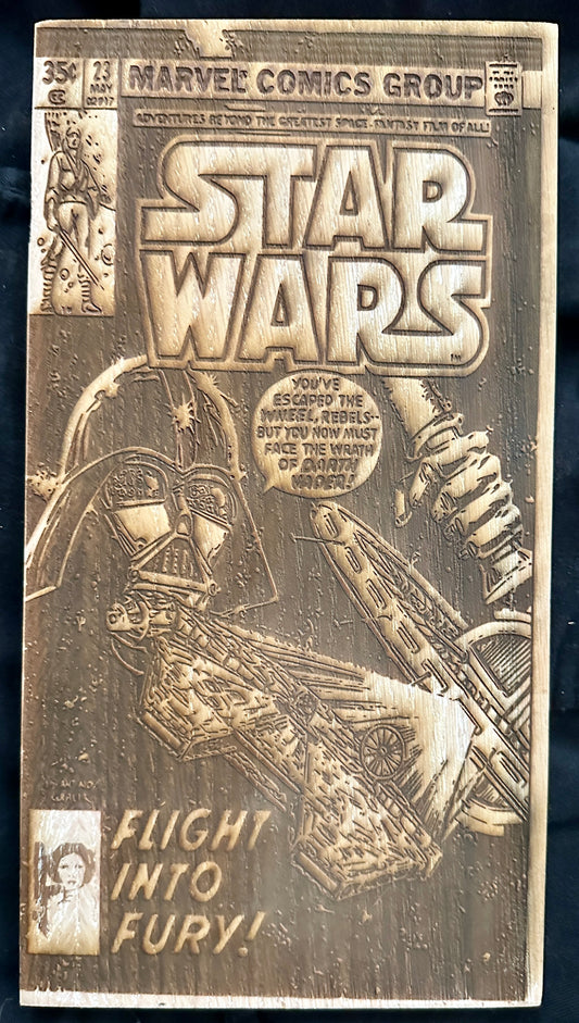Star Wars #23 Darth Vader Flight into Fury Comic Plaque