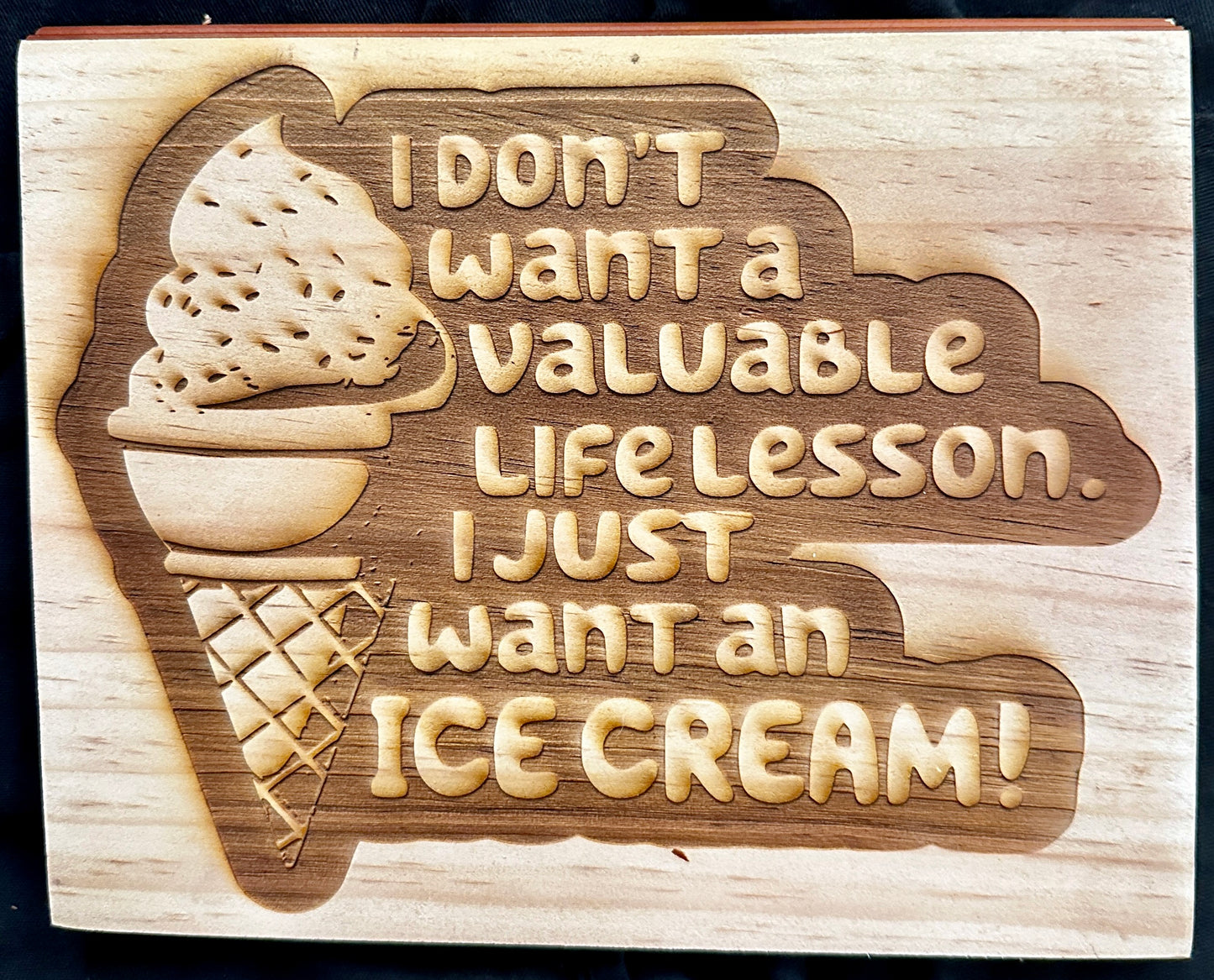 Bluey Life Lessons Ice Cream Plaque
