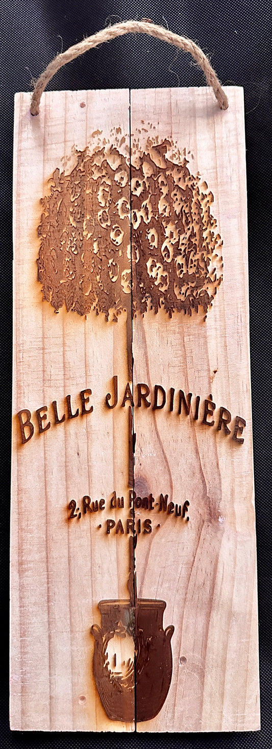 Belle Jardinièren Plaque