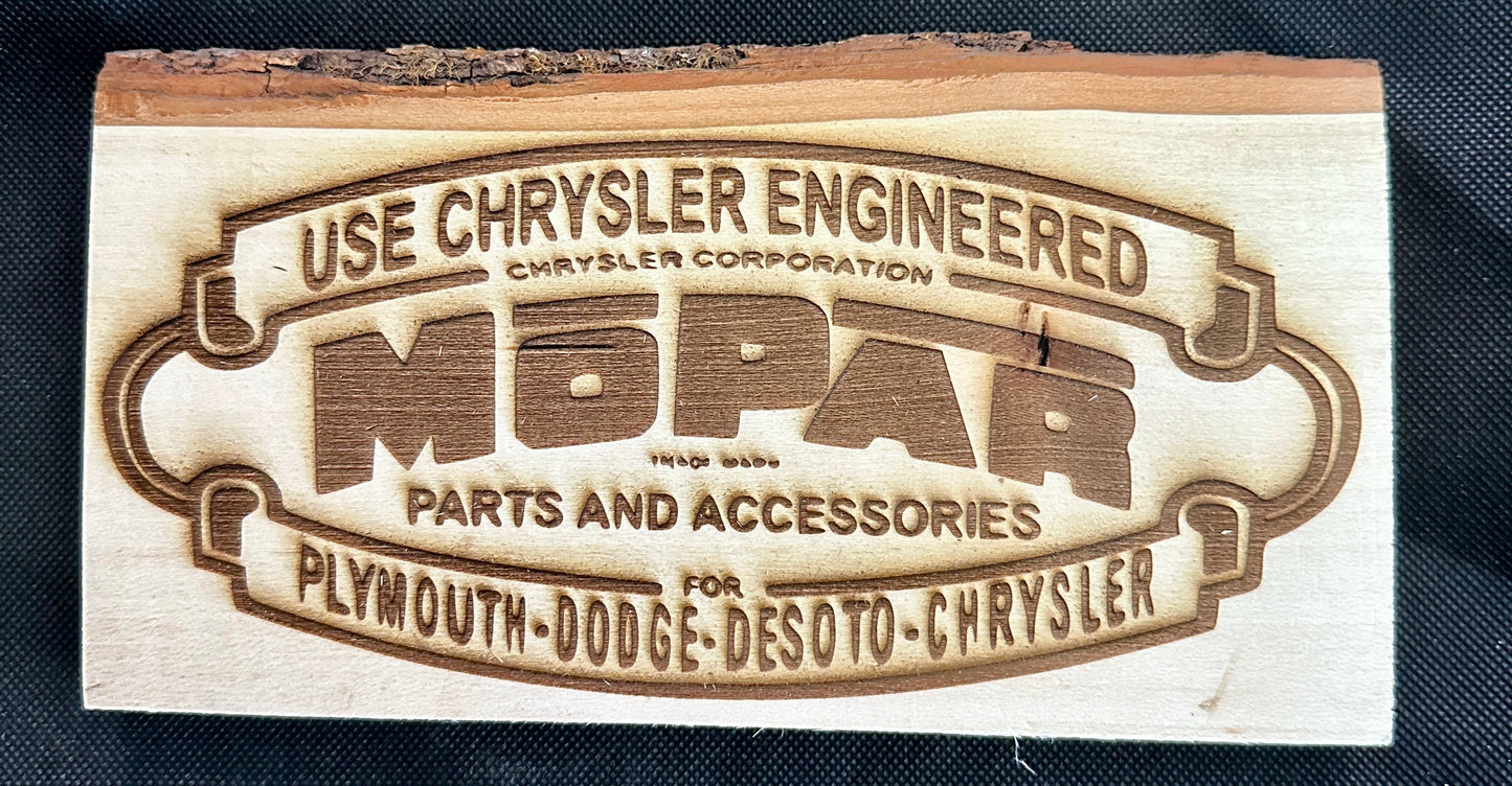 Chrysler MOPAR Parts Plaque