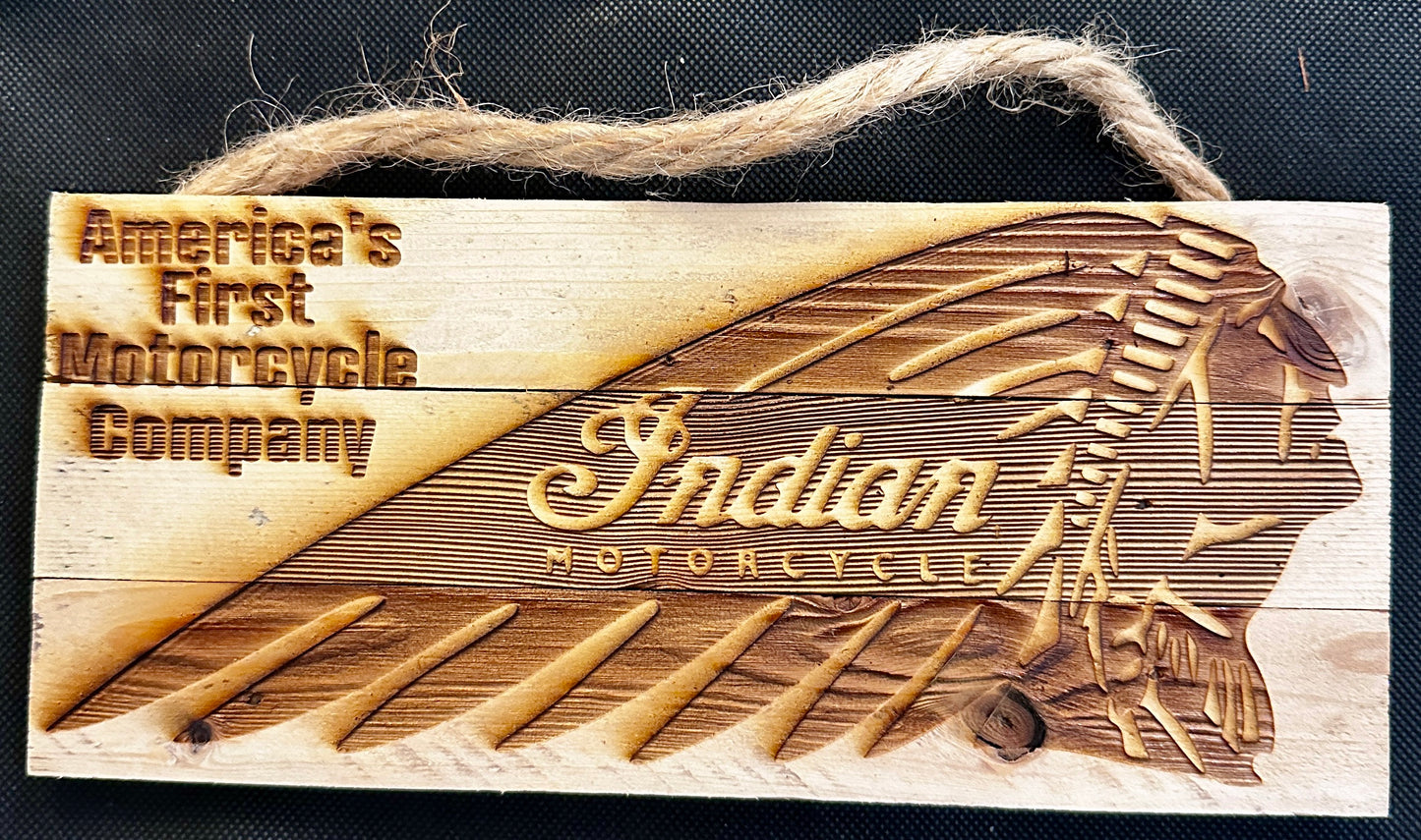 Indian Motorcycle Plaque