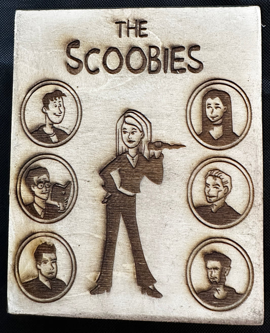 The Scoobies Buffy the Vampire Slayer Standee Plaque