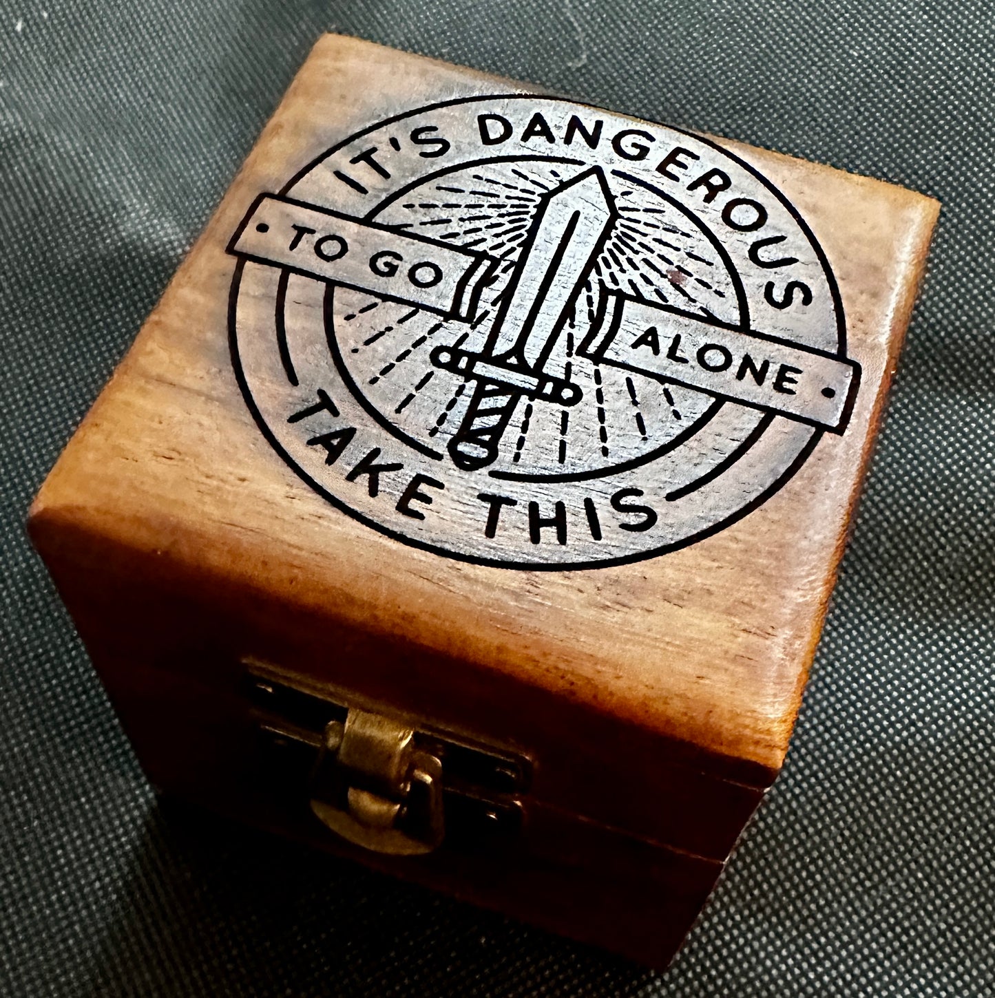 Dangerous To Go Alone Ring Box