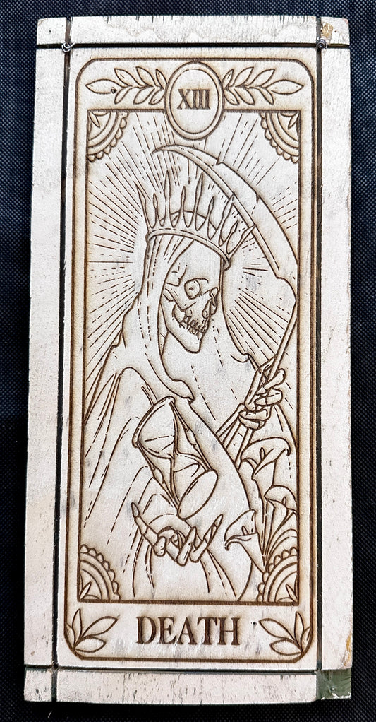 King Death Tarot Card Plaque