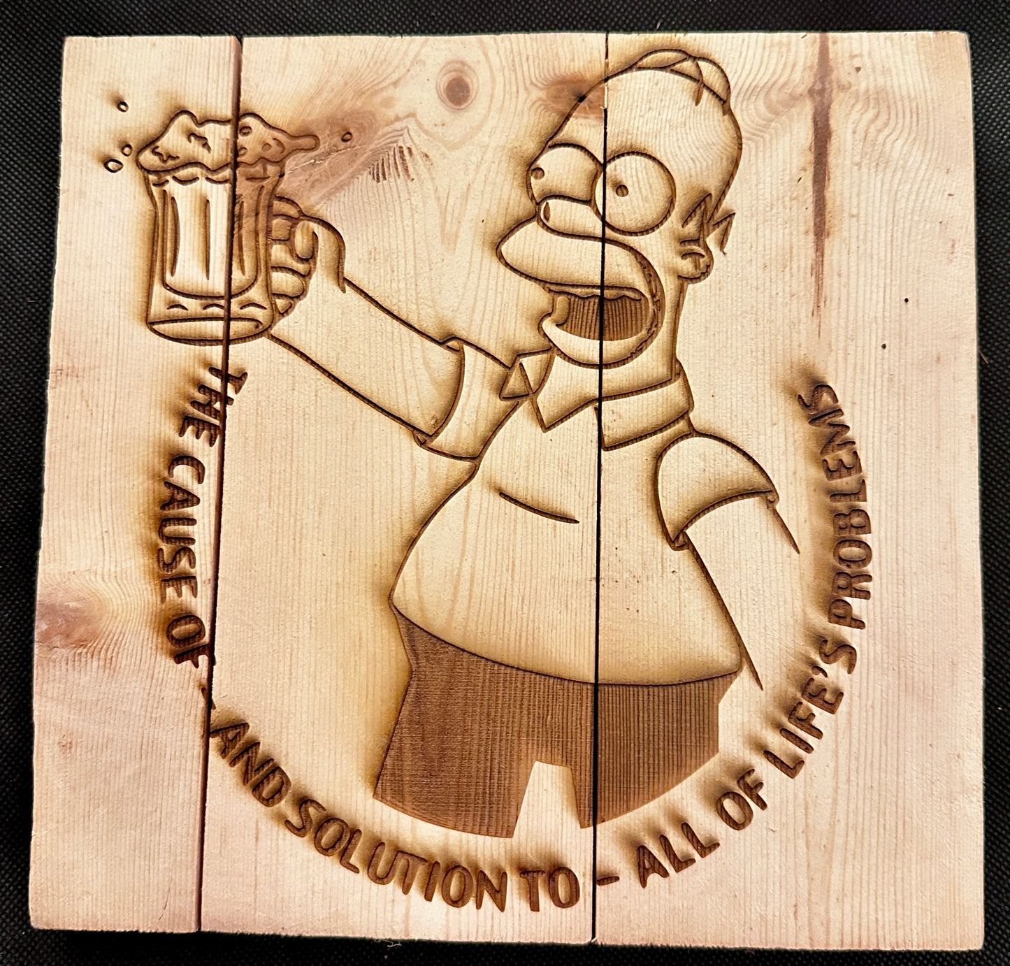 Homer Simpson Alcohol Plaque