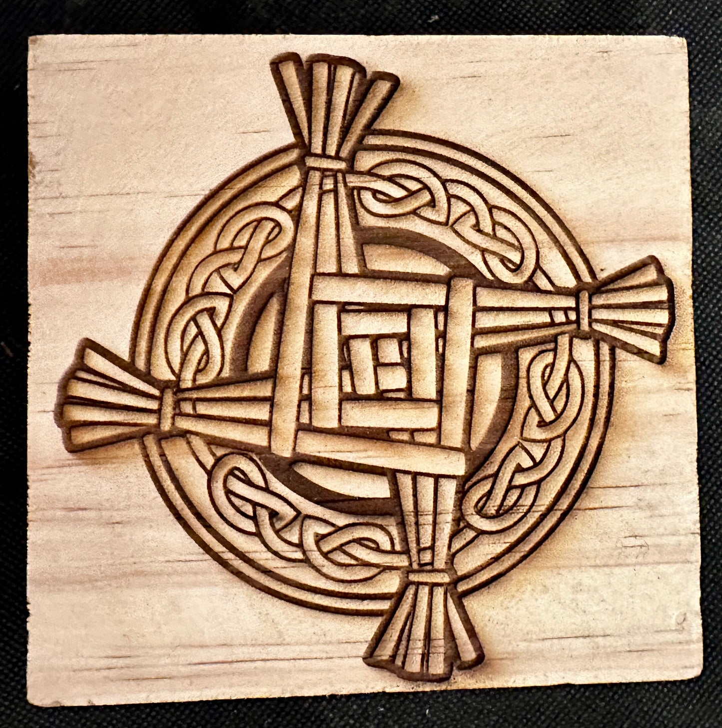 St. Brigid's Cross Easel Plaque