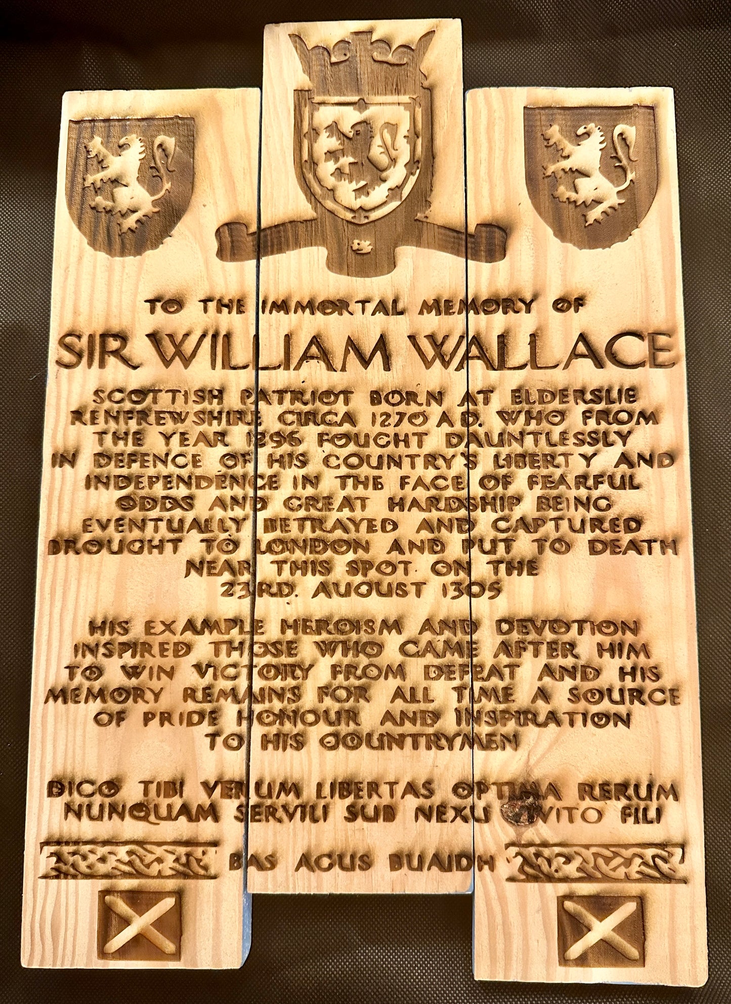 Wiliam Wallace Marker Plaque