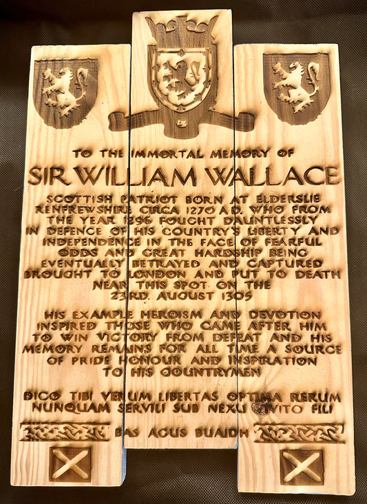 Wiliam Wallace Marker Plaque