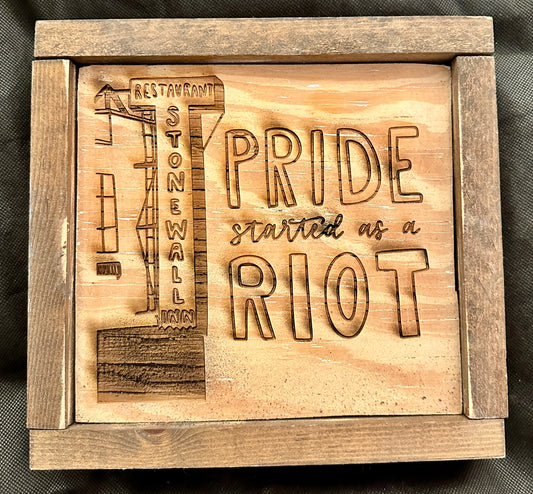 Pride Started As A Riot Plaque